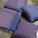 IPYNBAP Outdoor Cushions for Patio Furniture, Outdoor Seat Cushion Set 24 x 24 x 5.75 Inch, Waterproof & Fade Resistant Outdoor Chair Cushions, Deep Patio Chair Cushion with Removable Cover, Navy Blue