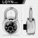 Combination Lock, LQYN Dial Combination Padlock, Pack of 100; Black