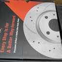 GAIASURGE Rear Brake Rotors Compatible with 2007-2017 Jeep Compass
