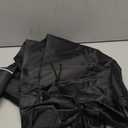 J&C Outdoor Waterproof Black Polyester Fan Cover, Industrial Dustproof, Easy to Clean, Heavy Duty, Size 23.6 x 11 x 61in, Includes 1 Cover + 1 Pouch