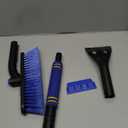 34" Extendable Ice Scrapers for Car Windshield 2-in-1 Snow Brush for Car Snow Scraper for Car Snow Scraper and Drush with Ergonomic Foam Grip for Cars, Trucks, SUVs with 360 Pivoting Brush Head Blue