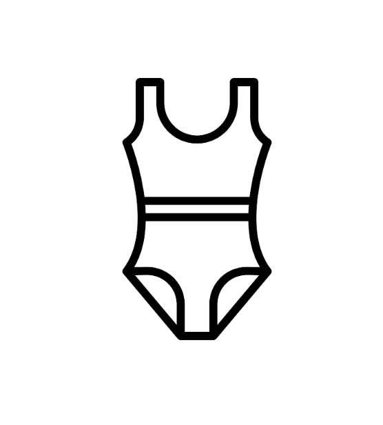 Women's Swimsuit , Black, Size 3X