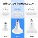 Energetic 2 Pack 75W BR30 LED Recessed Light Bulb, Dimmable, 900 Lumens, Warm White 3000K, E26 Base, Indoor LED Flood Light Bulb for 5/6 Inches Cans