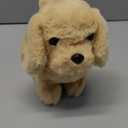 Hopearl Walking Dog Golden Retriever Interactive Electronic Pet Plush Toy Puppy Woof and Moving Animated Nodding Head Gifts for Toddlers Birthday, Brown, 7''