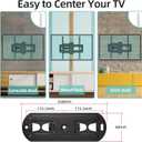 HCMOUNTING Outdoor Full Motion Weatherproof TV Wall Mount for 26-65 inch Flat/Curved TVs up to 88 lbs, Heavy Duty Swivel TV Mount with Single Stud Design,Smooth Extension,Max VESA 400x400mm,HC3402