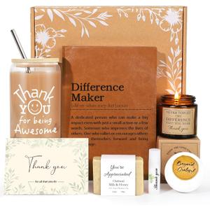 Thank You Gifts for Women, Teacher Appreciation Gifts, Employee Appreciation Gift for Coworkers Employees Teacher Nurse Secretary Mentor Leader with Difference Maker Journal
