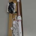 Conair Double Ceramic 1-Inch Curling Wand, Produces Flawless Waves, Curling Iron for Use on Medium and Long Hair, 30 Heat Setting Curling Iron, White