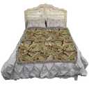 Pure Country Weavers William Morris Acanthus Leaves Gold Blanket - Arts & Crafts - Gift Tapestry Throw Woven from Cotton - Made in the USA (72x54)
