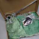 Princess Dress for Girls Princess Role Play Costume Christmas Halloween Birthday Party Princess Dress up Green Dress with Accessorie, Size: 6T