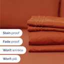 Queen Size 4 Piece Sheet Set - Comfy Breathable & Cooling Sheets - Hotel Luxury Bed Sheets for Women & Men - Deep Pockets, Easy-Fit, Soft and Wrinkle Free Sheets - Terracotta Oeko-Tex Bed Sheet Set