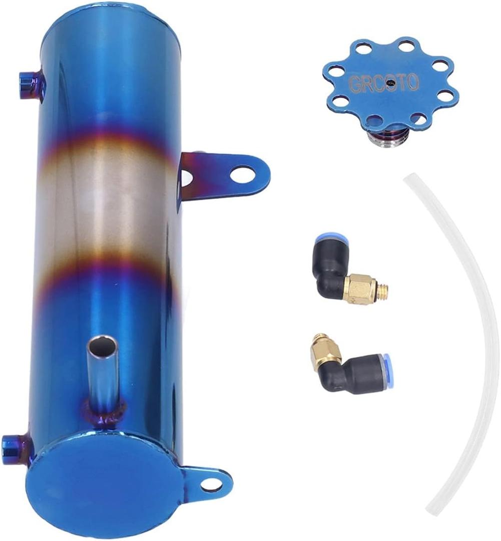 Coolant Overflow Tank, Universal 500ML Aluminum Car Radiator Overflow Coolant Tank Oil Catch Bottle Reservoir Expansion