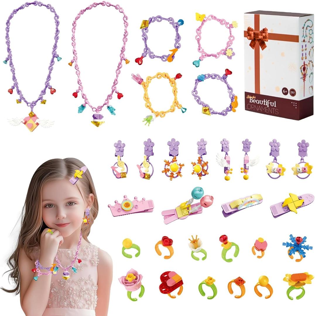 2 x Xgmadiles Party Favors for Kids 3-12Y - 30Pack Mini Building Blocks Set for Goodie Bags Stocking Stuffers Classroom Prizes Birthday Gifts, Creative DIY Jewelry Making Kits for Girls