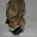 FESHFEN Clip in Hair Extensions for Women - 4 Pcs Thick Double Weft Long Wavy Soft Synthetic Blends Well Hair Extension, 24 inch Caramel Brown & Beige Blonde