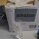 Sliner 6 Pcs Christmas Glass Coffee Mugs with Handle 9 oz Clear Irish Coffee Mugs Footed Xmas Glasses Winter Holiday cups for Chocolate Cocoa Xmas Gift(Snowflakes)