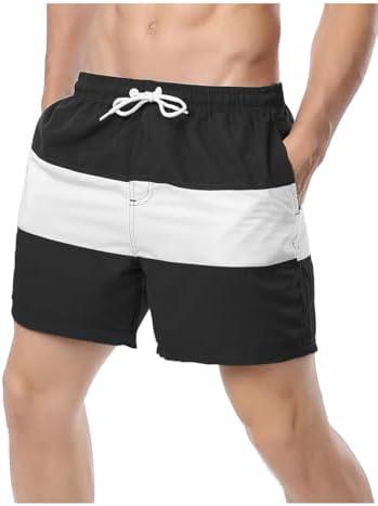 Tyhengta Men's Swim Trunks Quick Dry Bathing Suit Shorts with Zipper Pockets and Mesh Lining, Size 34