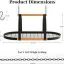 39-Inch Heavy Duty Hanging Pot Rack, Ceiling Mount, 130 lb Capacity