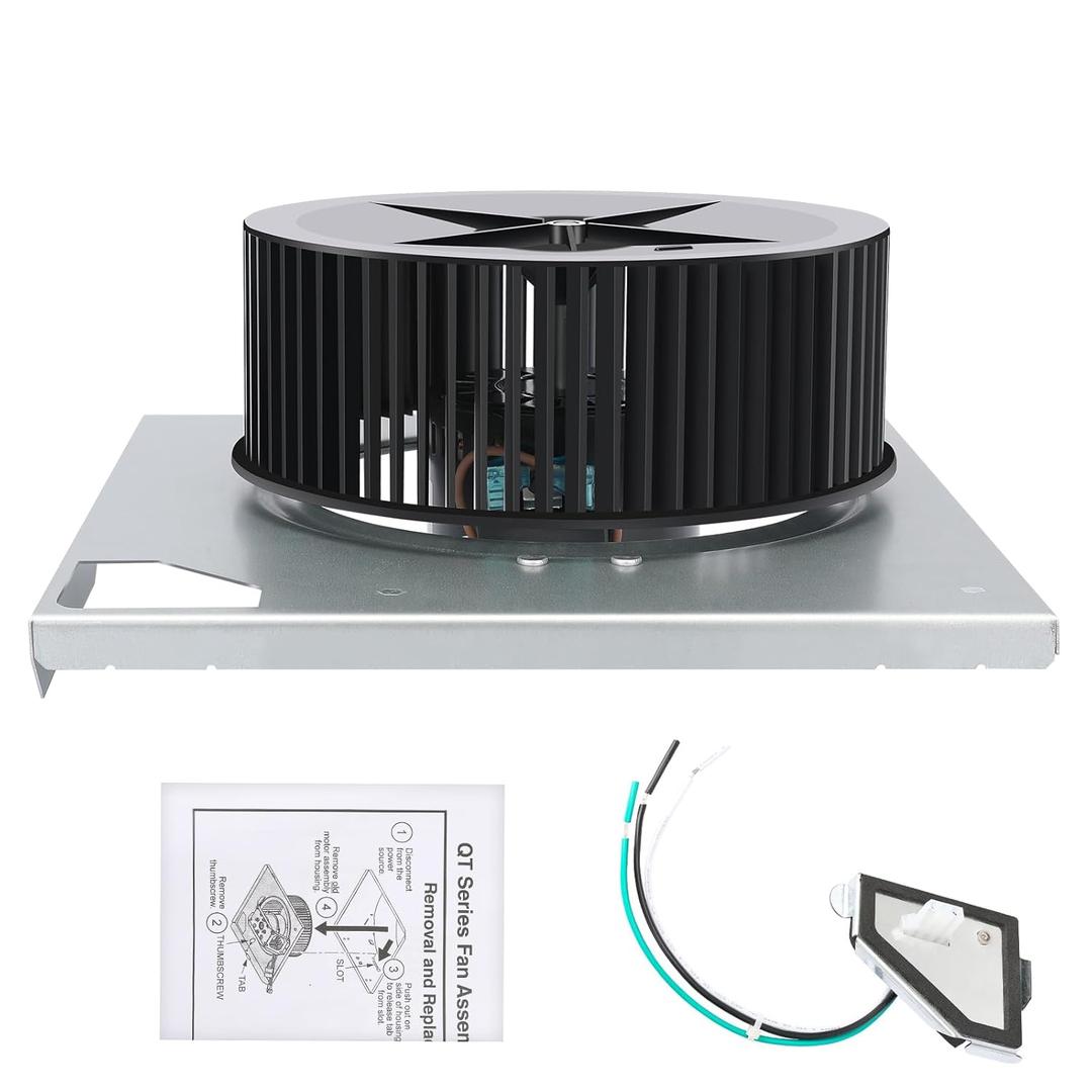 S97018218 Bathroom Exhaust Fan Motor Compatible with QT90L, QT90E, QT110, QTR100, QTR110-A, QTR100L, QTXEN110, QTRN110, QTN110E-A - Replaces S97020971, S97020048