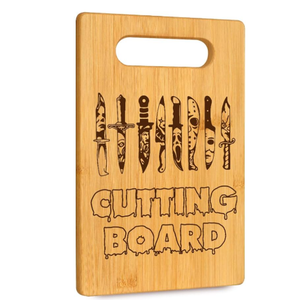 Halloween Kitchen Decor Gifts Cheese Board for Friends, Horror Film Movie Parody Bamboo Cutting Board, Food Serving Bamboo Cutting Board for Home Decor, Birthday Housewarming Gifts for Women