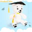 YUNVI 12 inch 2026 Graduation Autograph Stuffed Bear,Congrats Grad Graduation Plush Animal Toy Congratulations Graduation Gift for Graduate Party