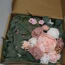 Wedding Arch Flowers Set of 2, Artificial Flowers for Decoration for Wedding Ceremony Backdrop, Wedding Floral Arrangement for Arch, Wedding Welcome Signs, Reception Decor (Dusty Rose)