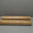 Juexica 2 Pcs Natural Bamboo Wall Panel 24 x 96 Inch Bamboo Covering Renewable Pole Wrap Fencing Wainscoting Room Divider for Interior Wall Decoration Bedroom Living Room Ceiling Tiles(Carbonized)