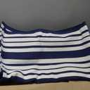 Hand Towel Navy Blue and White Stripes for Bathroom Kitchen Fingertip Bath Towels 27.5 X 16 Inch Home Hotel Gym Laundry Room