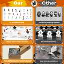 2 x Halloween Ghost Advent Calendar 2025,24 Day Halloween Countdown Calendar with 24Pcs Collectible Ghost for Kids Boys Girls Teens,Boo Basket Stuffers,Ghost Ornaments Decorations Gifts