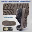 Womens Mens Snow Boots Winter Shoes Slip On Ankle Booties Anti-Slip Water Resistant Fully Fur Lined Outdoor Sneakers