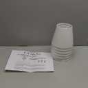 GO&SO Linen Small Lamp Shades for Chandelier, Clip on Lamp Shade Set of 6 White Lamp Shade, 4x6x5 IN Mini Lamp Shades, Modern Barrel Lamps Shades for Small Table Lamps, Desk Lamps, Pendant Lights