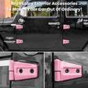 E-cowlboy Door Hinge Cover Trim Exterior Accessories for Jeep Wrangler JK JKU Sport Rubicon Sahara X Unlimited 2-Door & 4-Door 2007-2018 (Pink 8PCS)