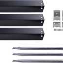 PN5051 (3-Pack) SA5051 (3-Pack) 18 15/16" Heat Plate and Burner and Hanger Brackets Replacement Parts for Chargriller 3001 3008 3030 4000 5050 5072,5252, 5650,4208 King Griller 3008