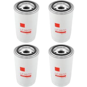 LF3970 Oil Filter Compatible with Cummins ISB QSB 5.9L/6.7L Diesel Engine Replaces P550428, P551019 3937736,3937144,B7177 (4 Pack)