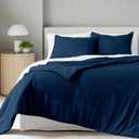 Bare Home Comforter Set - Oversized King - Ultra-Soft - Goose Down Alternative - Premium 1800 Series - All Season Warmth Comforter (Oversized King, Heathered Dark Blue)