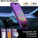 360 Magnetic Swivel Ring for iPhone 17 case, Purple