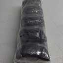 Amazon Basics 10 Pairs Impact Protection Gloves with Touch Screen Friendly 15G Sandy Nitrile Palm, Black, Size Large, 10 Count