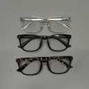 Gaoye Stylish Blue Light Glasses for Woman - Computer Glasses 99% Blue Light Blocking - Lightweight TR90 Frames - 3 pack