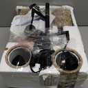 Oneach 70" Floor Lamps for Living Room, Stepless Dimmable Boho Floor Lamp with 3 Bulbs, Tall Farmhouse Industrial Corner Standing Tree Lamp for Bedroom, Office, Study Room, Rattan with Linen Shade