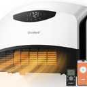 GiveBest Electric Wall Heater with WiFi and Remote Control, Floor or Wall Mounted Heater, Large Room Coverage, 3 Heating Modes, 1500W Fast Heating Space with Thermostat for Indoor Room Use, White