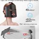 Infrared Red Light Therapy Mask: High Energy Skincare Device for Glowing Skin Ultra-Thin 1.8mm 4.6oz, 830nm 633nm 590nm, Cordless Red Light Therapy for Face Luxury Gift - Generation II Updated