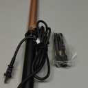 Dual Voltage Curling Iron 1 Inch Long BarrelCeramic Fast-Heating Hair Styling Tool for Short & Long Hair, Travel Curling Wand with 12 Levels Smart Temperature Control and Safety Glove (Rose Gold)