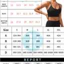 RUNNING GIRL Sports Bras for Women,High Impact Criss-Cross Back Crop Tops Padded Workout Sports Bra High Support(WX3028 Black L) (Black, L)