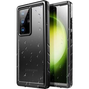 SPORTLINK for Samsung Galaxy S23 Ultra Case Waterproof - Built in Lens & Screen Protector[IP68 Underwater][6.6FT Military Dropproof][Dustproof] Full Body Shockproof Case for Galaxy S23 Ultra 6.8 (Black)