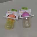 Munchkin Any Angle Weighted Toddler Straw Cups with Click Lock Lid, 10 Ounce, 2 Pack, Pink/Purple