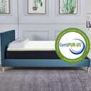 Nutan, 1-Inch High Density Medium Firm Foam Mattress Topper, CertiPUR-US Certified for Superior Comfort and Support, Twin, Green