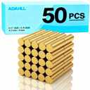0.17''×0.35'' Neodymium Cylinder Magnets,50pcs Gold Magnet,Tiny Rod Magnets for Whiteboard,Fridge,Craft,Map Magnet,Magnetic Bracelet for Men Women,Magnetic Ring Jewelry