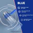 Thread Lock Blue and Red, Threadlocker Medium and High Strength, Thread Locker for Nuts, Bolts, Fasteners and Metals, Against Losening and Leakage (50 mlx2)