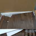 Veegle Nightstand,Modern Bedside Table with Storage Drawer and Open Wood Shelf, Accent Night Stand with Solid Wood Legs for Living Room, Bedroom and Small Spaces,Easy Assembly (Walnut BrownRattan)