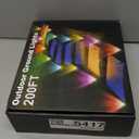 RGB Outdoor Ground Lights, 200Ft Color Changing Pathway Lights with Remote & App Control, Waterproof Walkway Lighting, Wired for Garden Yard Lawn Patio Best for Holiday Party