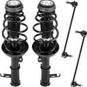 Front Spring Strut & Sway Bar Links for Buick Verano 2.4L L4 2012 2013 2014 2015 2016 2017, Coil Struts Shock Absorber Replace for 172664, 172663, K750519 (4pc)