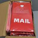 Libima 6 Pcs Valentine Felt Mailbox for Kids Classroom Exchange Gifts Holiday Card Box with 12 Cards 6 x 10 x 3 Inch Hanging Mailbox for Valentine Party Favor Supplies (Red, Pink)